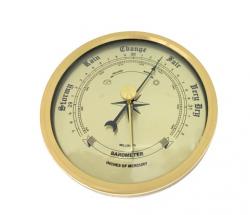 3-9/16 Gold Barometer Insert - With Gold Bezel