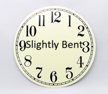 Clock Dial Slightly Bent | Bear Woods Supply