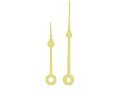Clock Hands 1-7/8  for sale Brass Spade (For up to 4-1/2 Dial diameter)