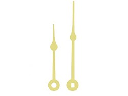 Clock Hands 1-7/8  for sale Brass Spade (For up to 4-1/2 Dial diameter)