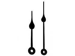 FREE Clock Hands 2-1/2, Black Spade Style