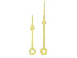 FREE Clock Hands 2-1/2, Brass Spade Style