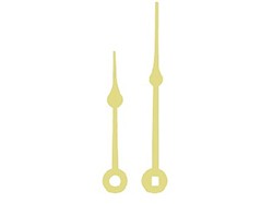 FREE Clock Hands 4-1/2, Brass Spade Style