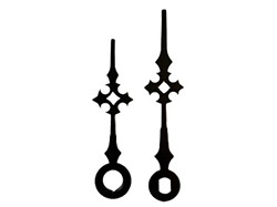 1-3/4 Black Gothic Clock Hands