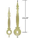 2-1/4 Brass Spade Clock Hands