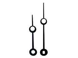 2-1/2 Black Dot Clock Hands