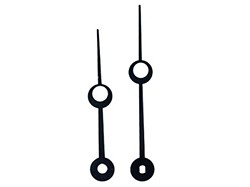 3-1/2 Black Dot Clock Hands