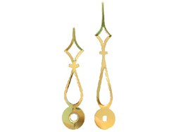 3-3/8 Brass Arrow Clock Hands