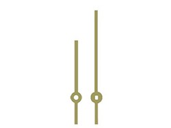 Clock Hands 3-3/4 Brass (For up to 9 Dial diameter)