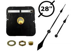 SA Made High-Torque Quartz Clock Mechanism with Hands for 28" Diameter Clock