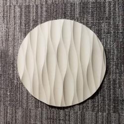 8" Round Sculpted Panel - Frequency