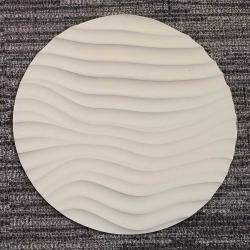12" Round Sculpted Panel - Surge