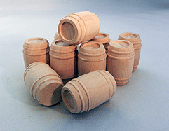 Wooden Toy Barrels Cargo 1-1/8 | Bear Woods Supply