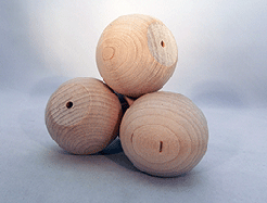 Wood Ball Knob 2-1/4 inch | Bear Woods Supply