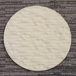 8" Round Sculpted Panel - Water 