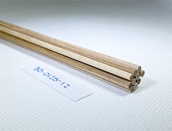 Hardwood Birch Dowels 1/8 by 12 (Per 10)