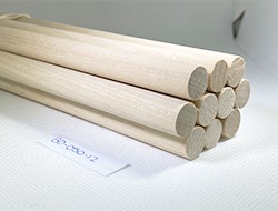 Hardwood Birch Dowels 1/2 by 12 (Each)