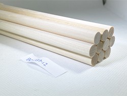 Hardwood Birch Dowels 3/8 by 12 (Per 10 Dowels)