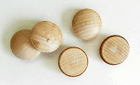 Buy Birch Screw Hole Button Wood Plugs with Tapered Sides | Bear Woods Supply