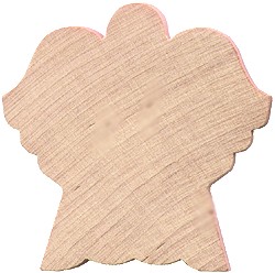 angle cutout, angel shape