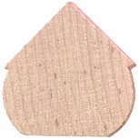 wood birdhouse shape cutout