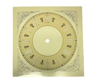 7-1/2 Emb. Gold Roman Sq (Ivory)