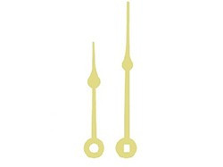 Clock Hands 2-1/8  for sale Brass Spade (For up to 6 Dial diameter)