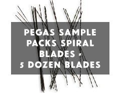 Pegas Spiral Blades Sample Pack #2/0,#0,#1,#3,#5