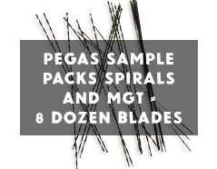 Pegas Scroll Saw Blades Sample Pack - Spiral and MGT