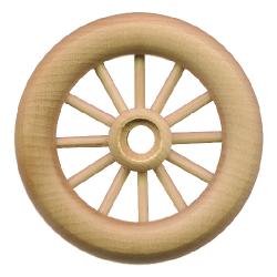 Spoked wheel wooden