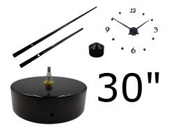 30" Wall Clock Kit with Essentials with Clock Motor, Clock Hands, Numbers and Mounting Hardware