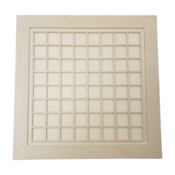 Sculpted Panel Square Chess and Checkers 
