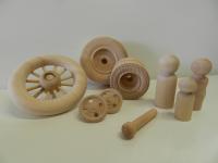 wood toy parts, wood model parts