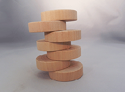Smooth Flat Faced Toy Wood Wheels | Bear Woods Supply