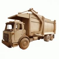 Wooden toy pattern garbage truck toys and joys | Bear Woods Supply