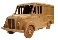 Wooden toy patterns milk truck from 1950s | Bear Woods Supply