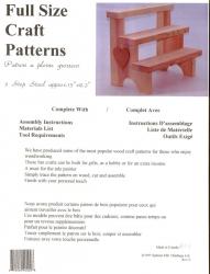 3 STEP STOOL PLAN                     (Closeout Sale)