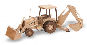 Back Hoe Tractor Woodworking Toys and Joys plan from Bear Woods Supplly