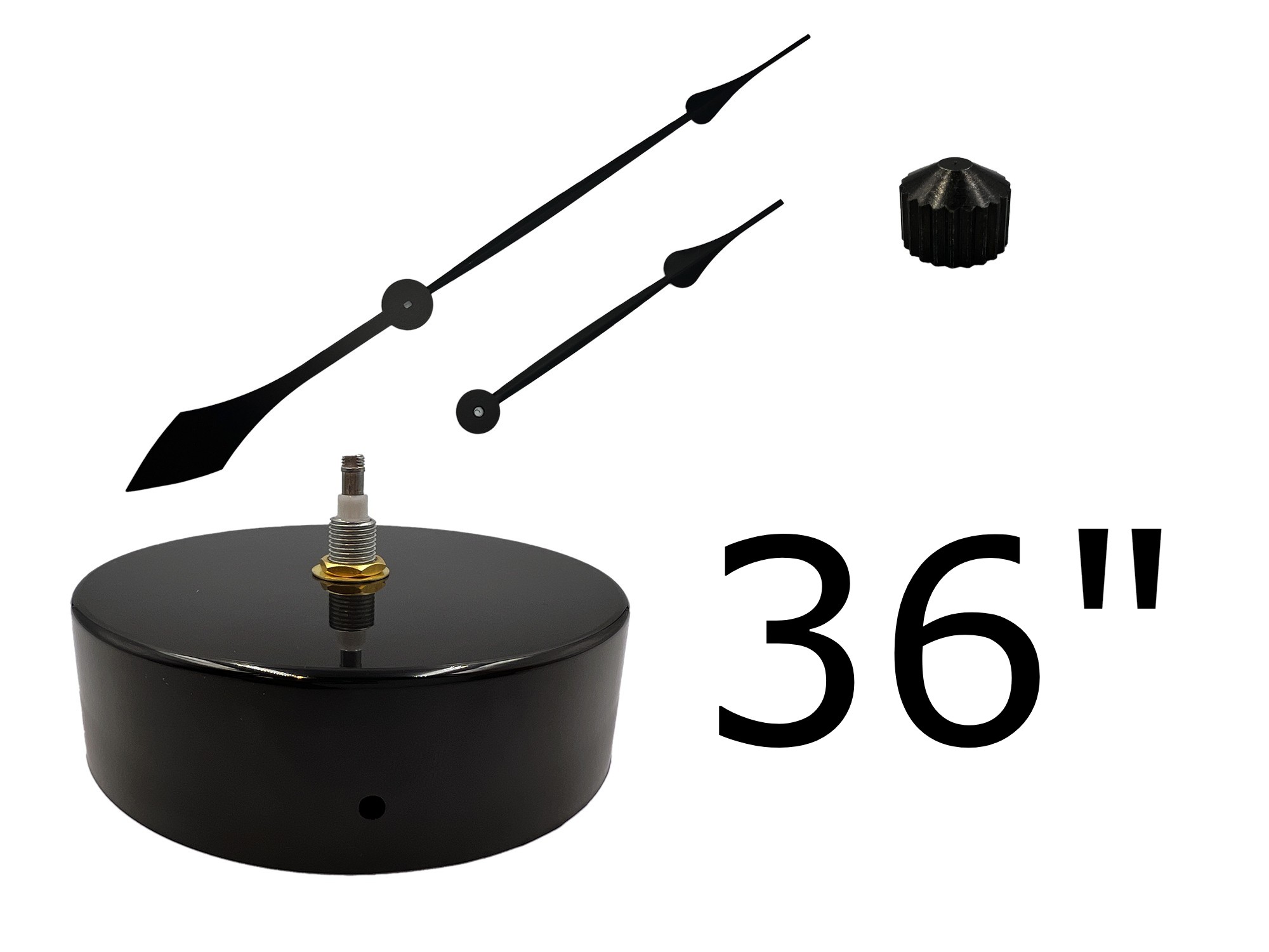 36" Wall Clock Kit with Arabic Numbers and Dots