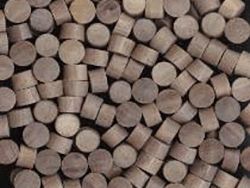 walnut wood plugs, sidegrain buttons, flathead plugs | Bear Woods Supply