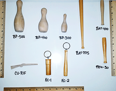 Mini Wooden Bowling Pins Baseball Bats For Trophies Bear Mini Wooden Baseball Bats And Bowling Pins Bear Woods Supply