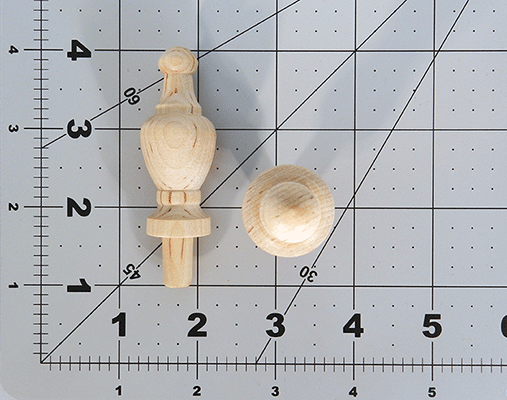 4-5/8 Wood Finials