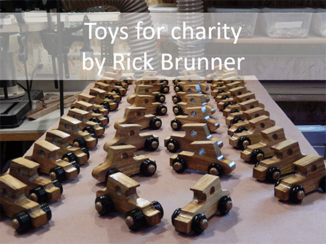 Wooden models for charity