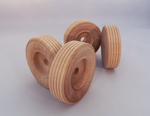 wooden wheels for models